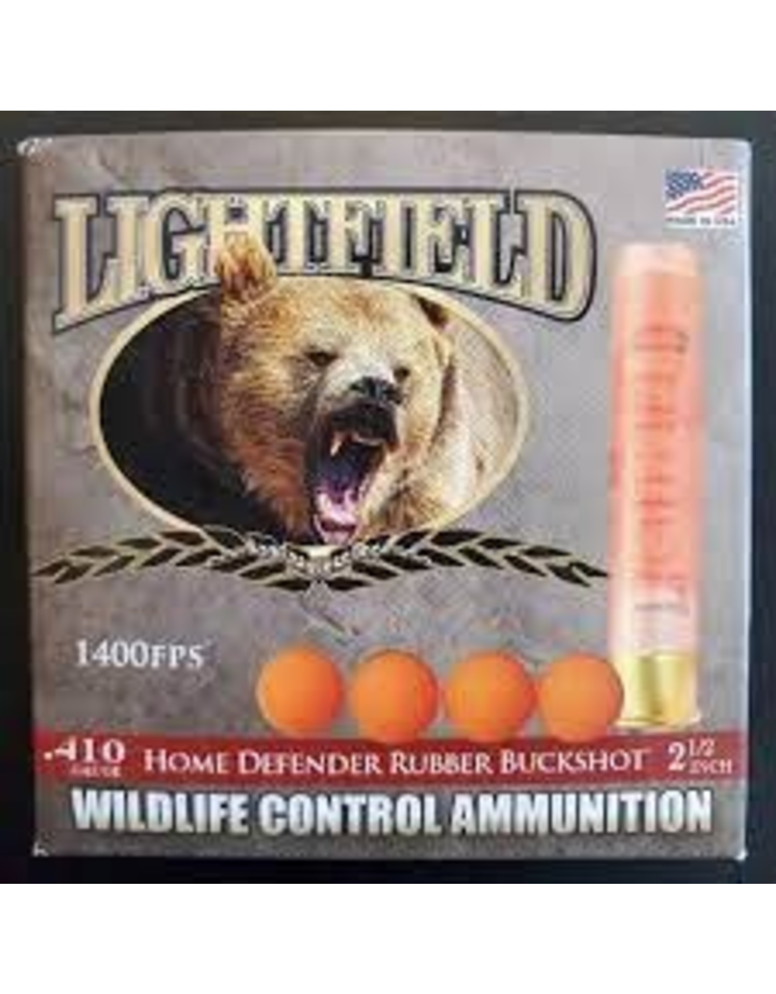 LIGHTFIELD LF WILDLIFE CONTROL 410GA 2-1/2" RUBBER BUCKSHOT