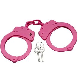 UNITED CUTLERY UC HANDCUFFS PINK PLATED STEEL W/ 2 KEYS