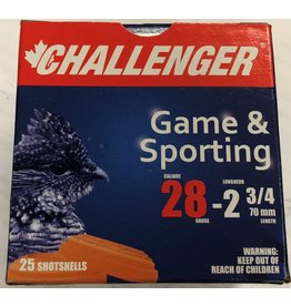 CHALLENGER CHAL GAME & SPORTING TL single 28GA 2-3/4" 3/4oz / 1330FPS # 8