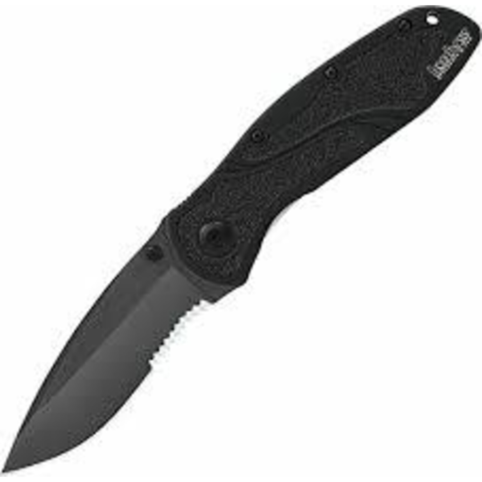 KERSHAW KER BLUR GLASS BREAKER SERRATED FOLDING KNIFE