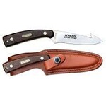 BTI BRANDS/SCHARDE BTI OLD TIMER GUT HOOK SKINNER FIXED KNIFE W/ LTHR SHEATH