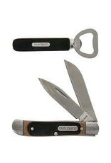 BTI BRANDS/SCHARDE BTI OLD TIMER 5.5" FOLDING KNIFE W/ SS BOTTLE OPENER