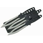 UNITED CUTLERY UC BLACK STREAK TRIPLE THROWER KNIFE 3PK W/ SHEATH