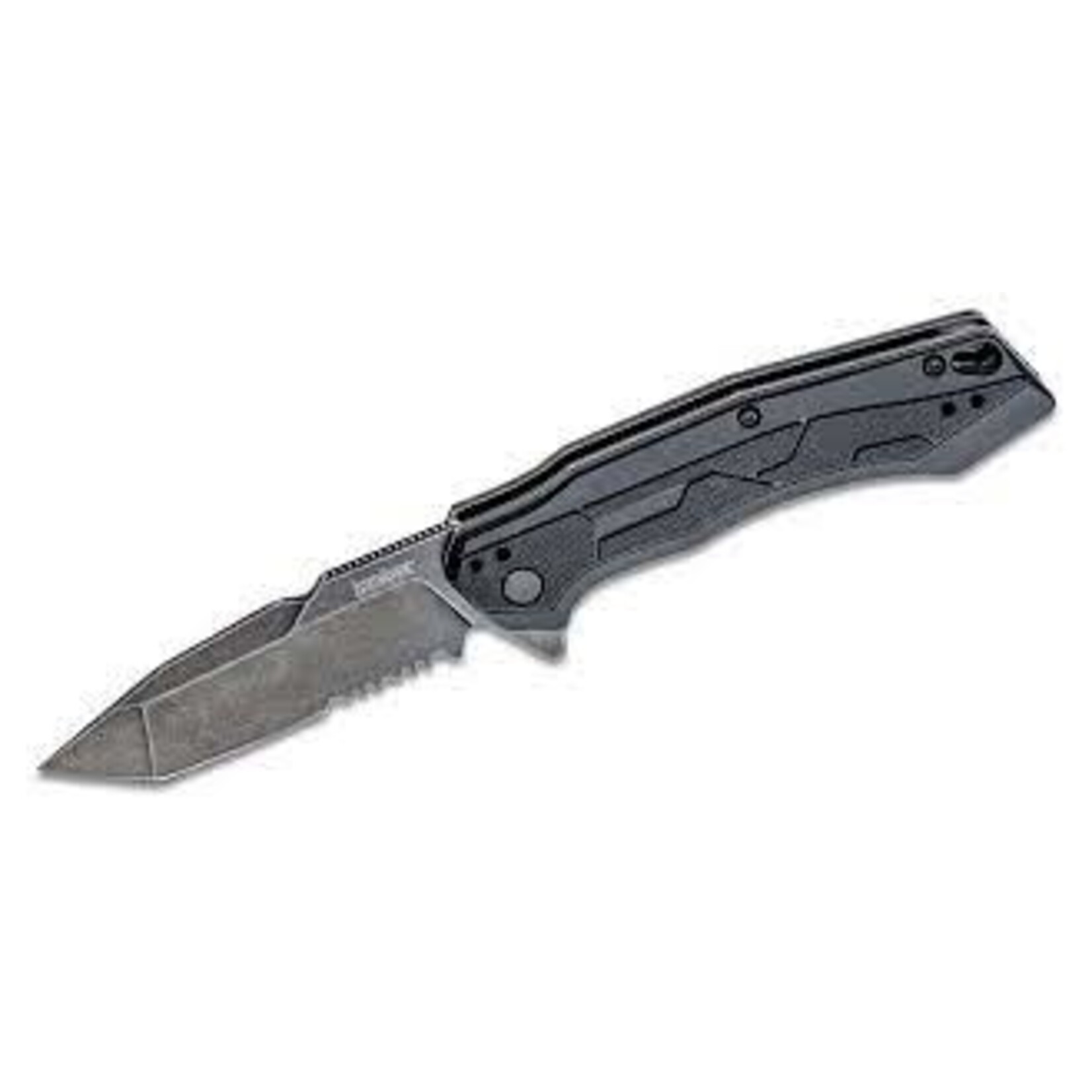 KERSHAW KER ANALYST SERRATED BLACK FOLDING KNIFE