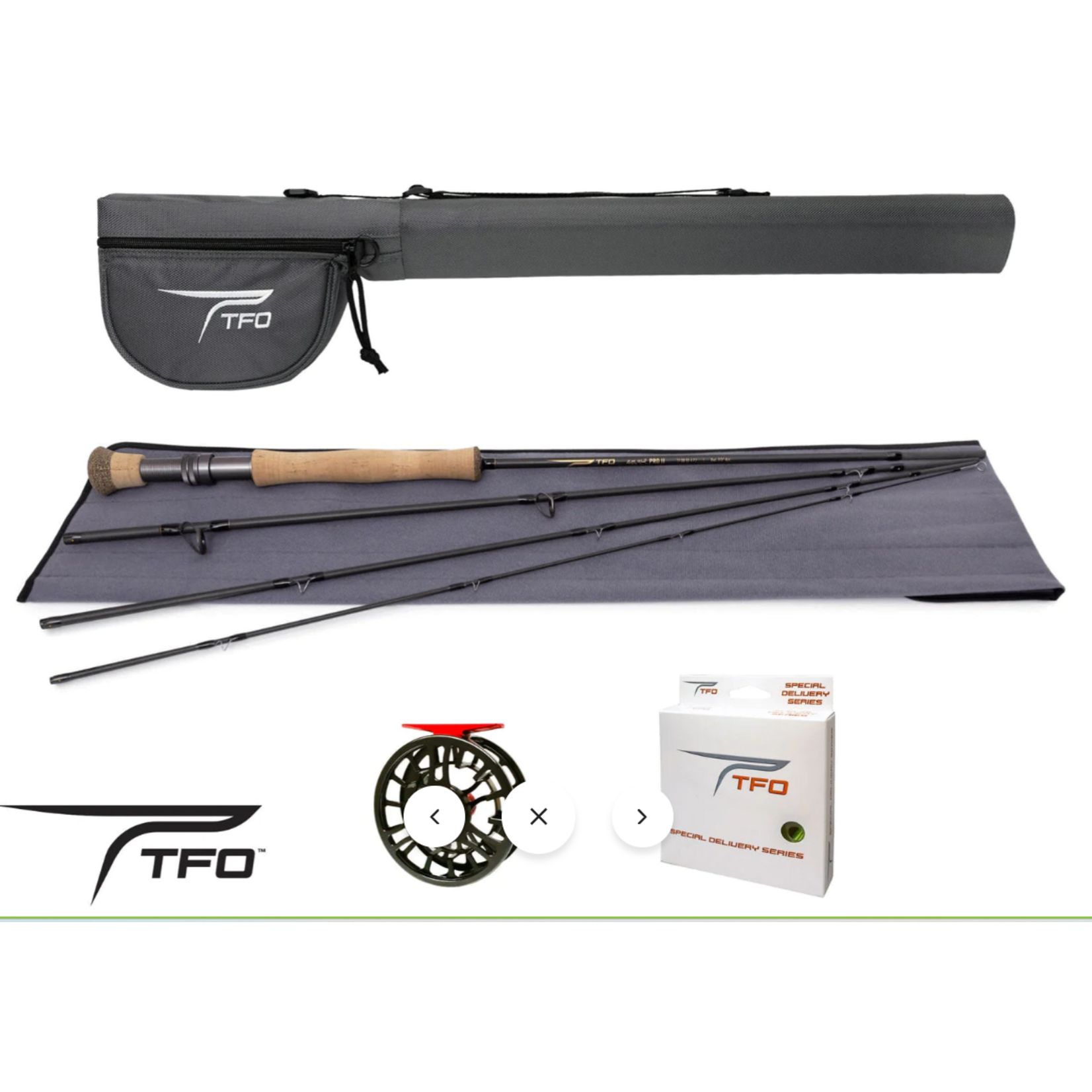 TEMPLE FORK OUTFITTERS TFO PRO 3 FLY ROD OUTFIT W/ CASE