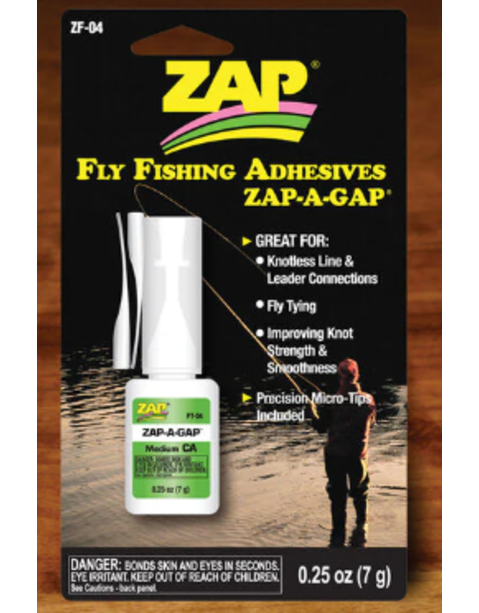 ZAP ZAP FLY FISHING ADHESIVE ZAP-A-GAP 7g