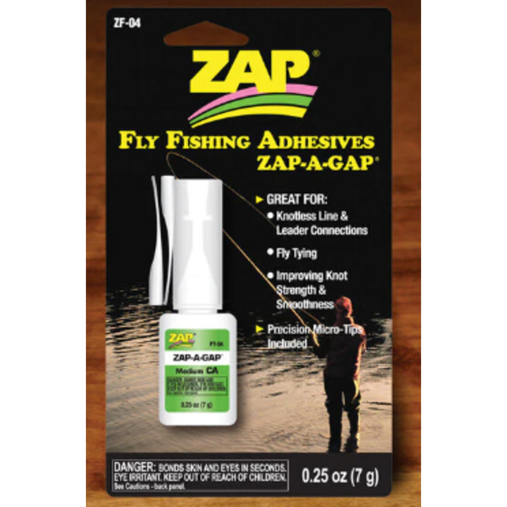 ZAP ZAP FLY FISHING ADHESIVE ZAP-A-GAP 7g