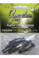 ANGLER TACKLE AT RUBBER CENTER SINKER SINKER
