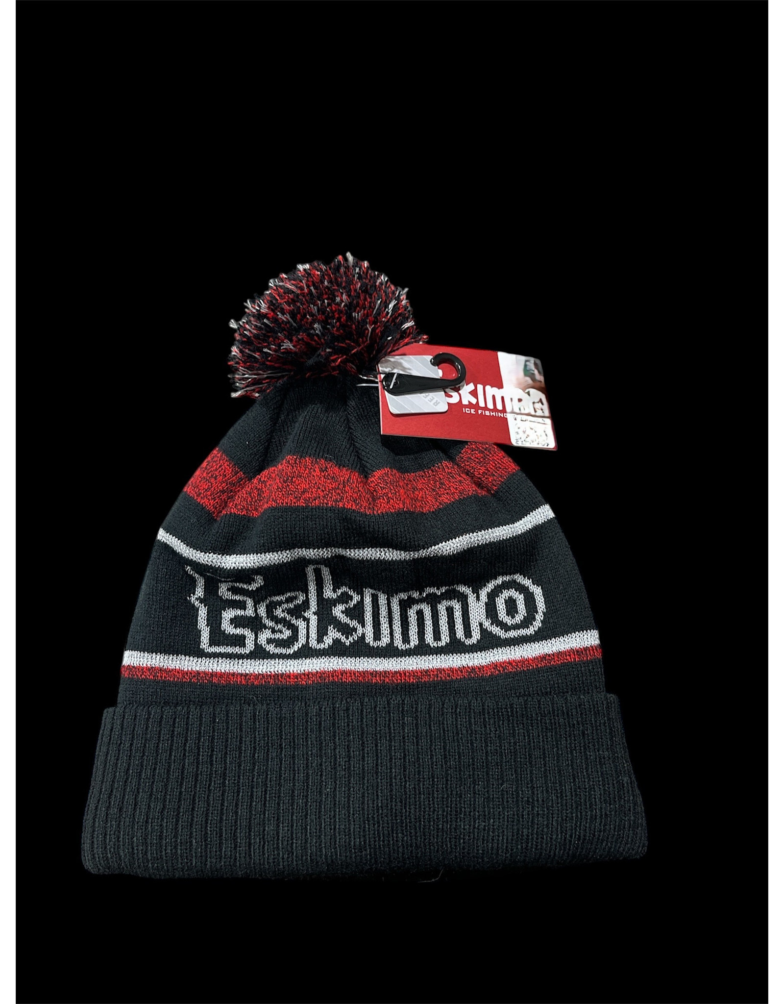 ESKIMO ESK REFLECTIVE POM TOQUES/HAT BLACK