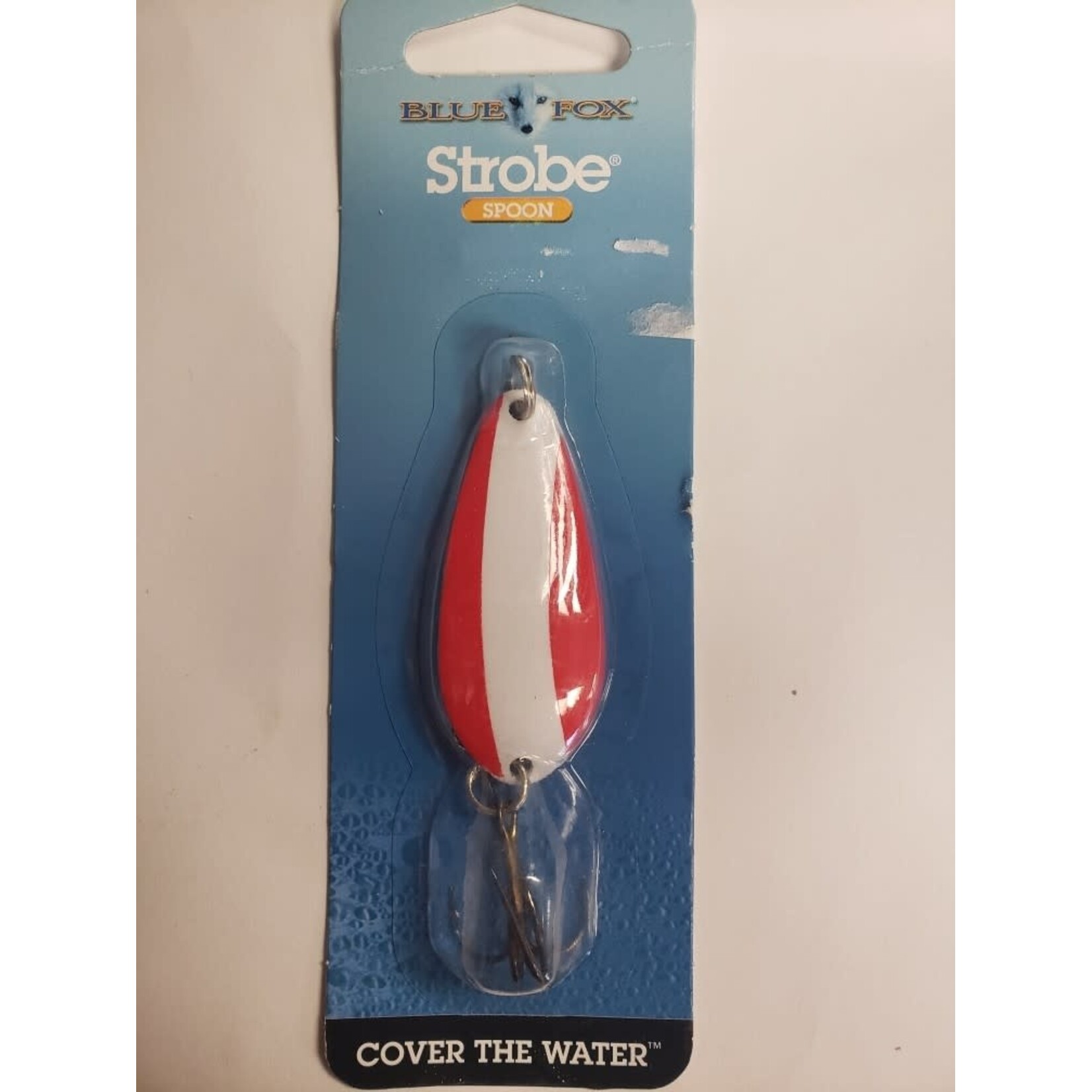 BLUE FOX BF STROBE SPOON RED/WHITE 3/8oz