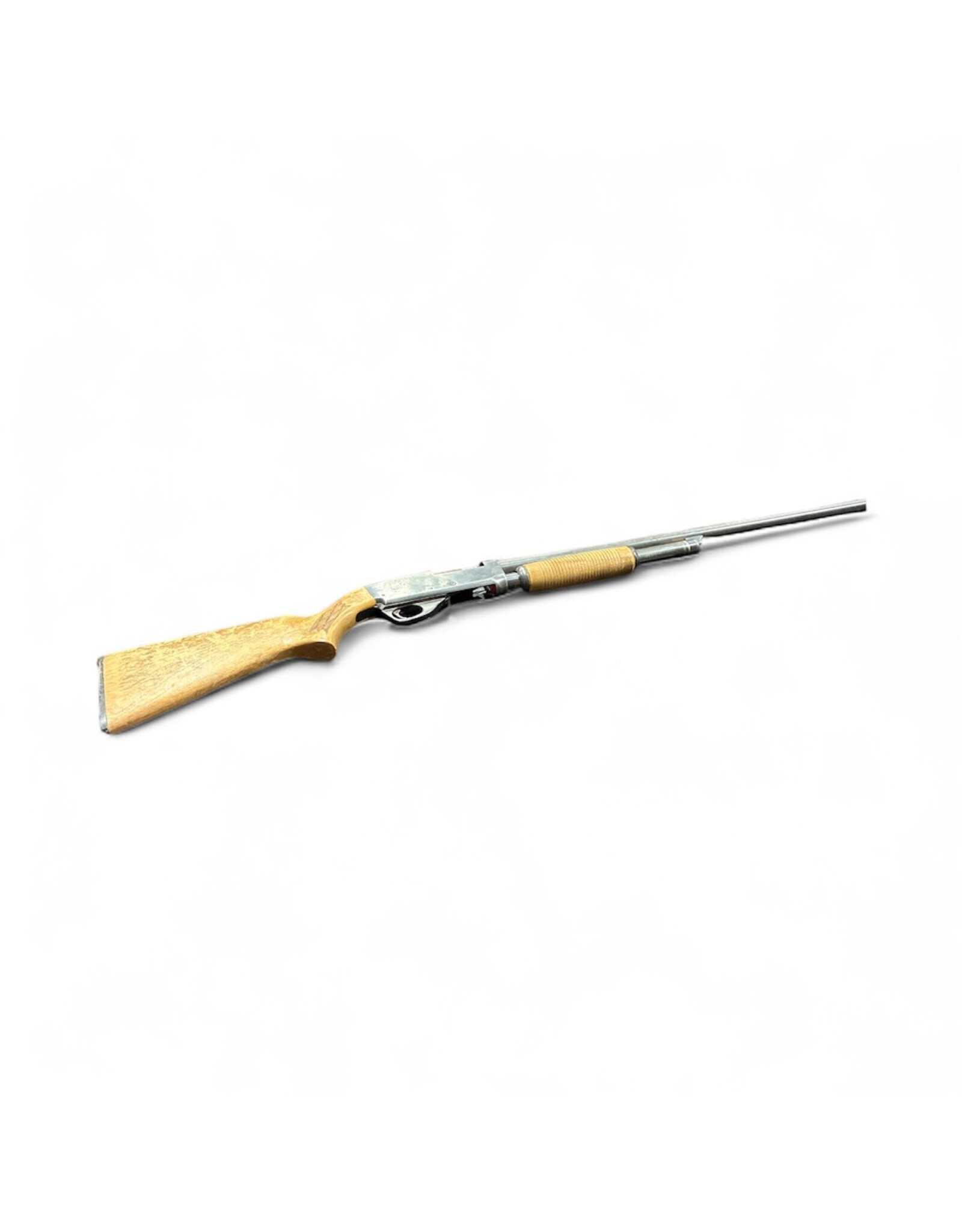 CIL USED CIL 607 12GA WOOD PUMP ACTION (SOLD AS IS, STILL FIRES, BUT MORE OF A WALL HANGER)