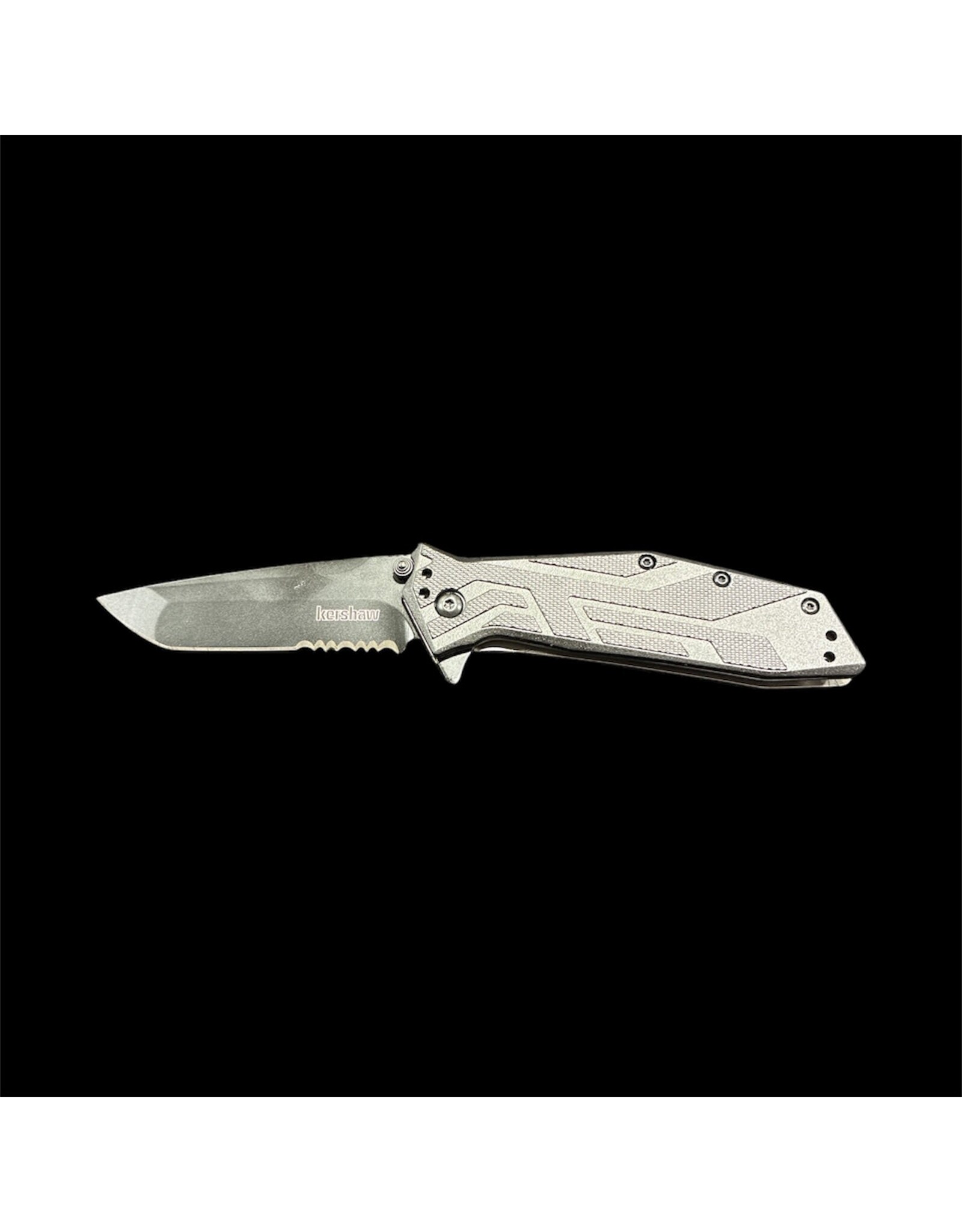 KERSHAW KER BRAWLER SERRATED BLACK FOLDING KNIFE