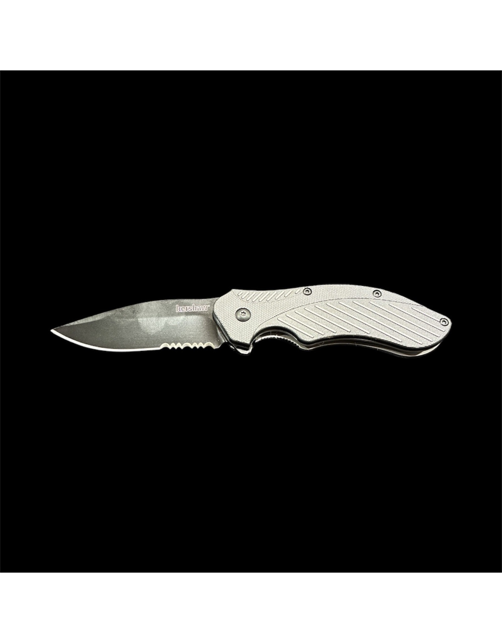 KERSHAW KER CLASH SERRATED BLACK FOLDING KNIFE