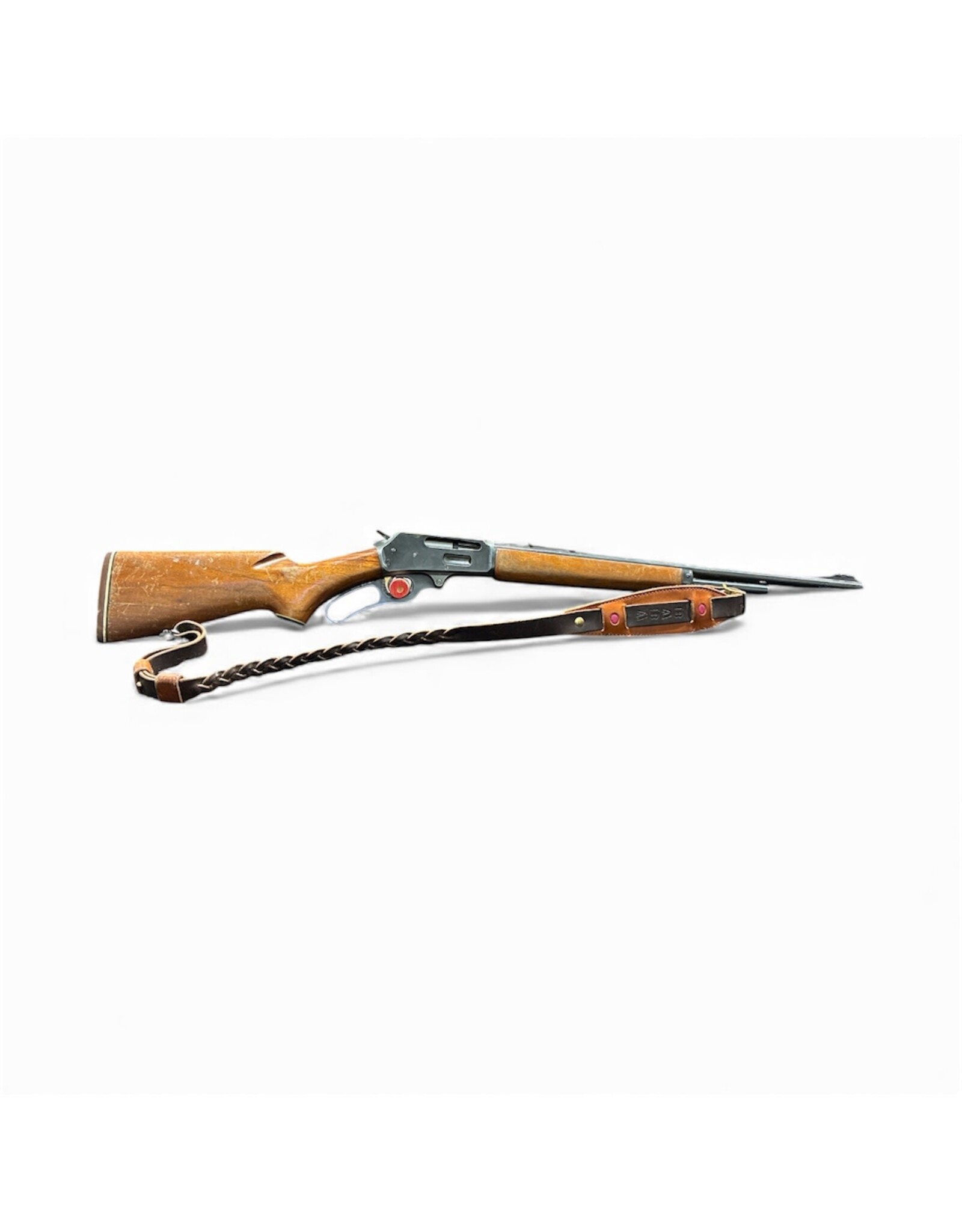 MARLIN USED MAR 375 375 WIN WOOD LEVER ACTION W/ SLING