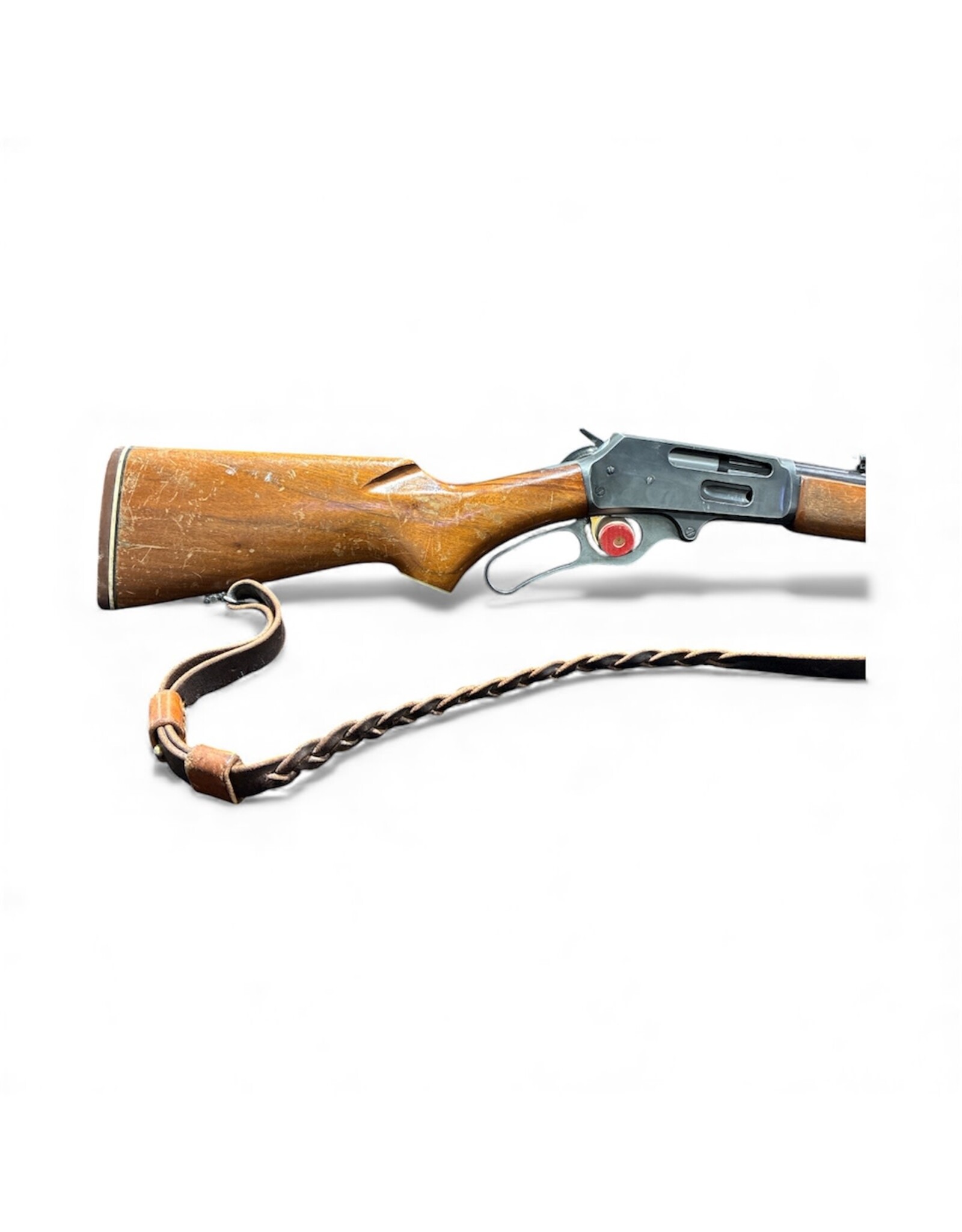 MARLIN USED MAR 375 375 WIN WOOD LEVER ACTION W/ SLING