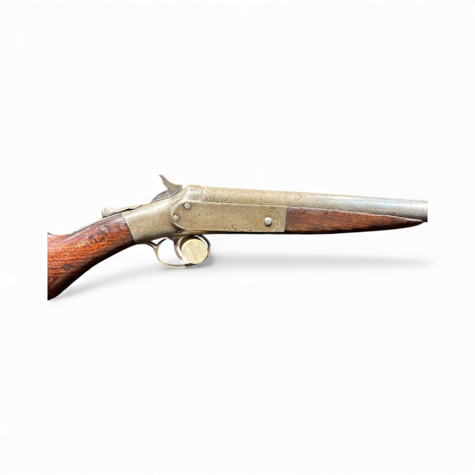 HOPKINS & ALLEN USED HOPKINS & ALLEN "FOREHAND" SINGLE SHOT WOOD BREAK BARREL