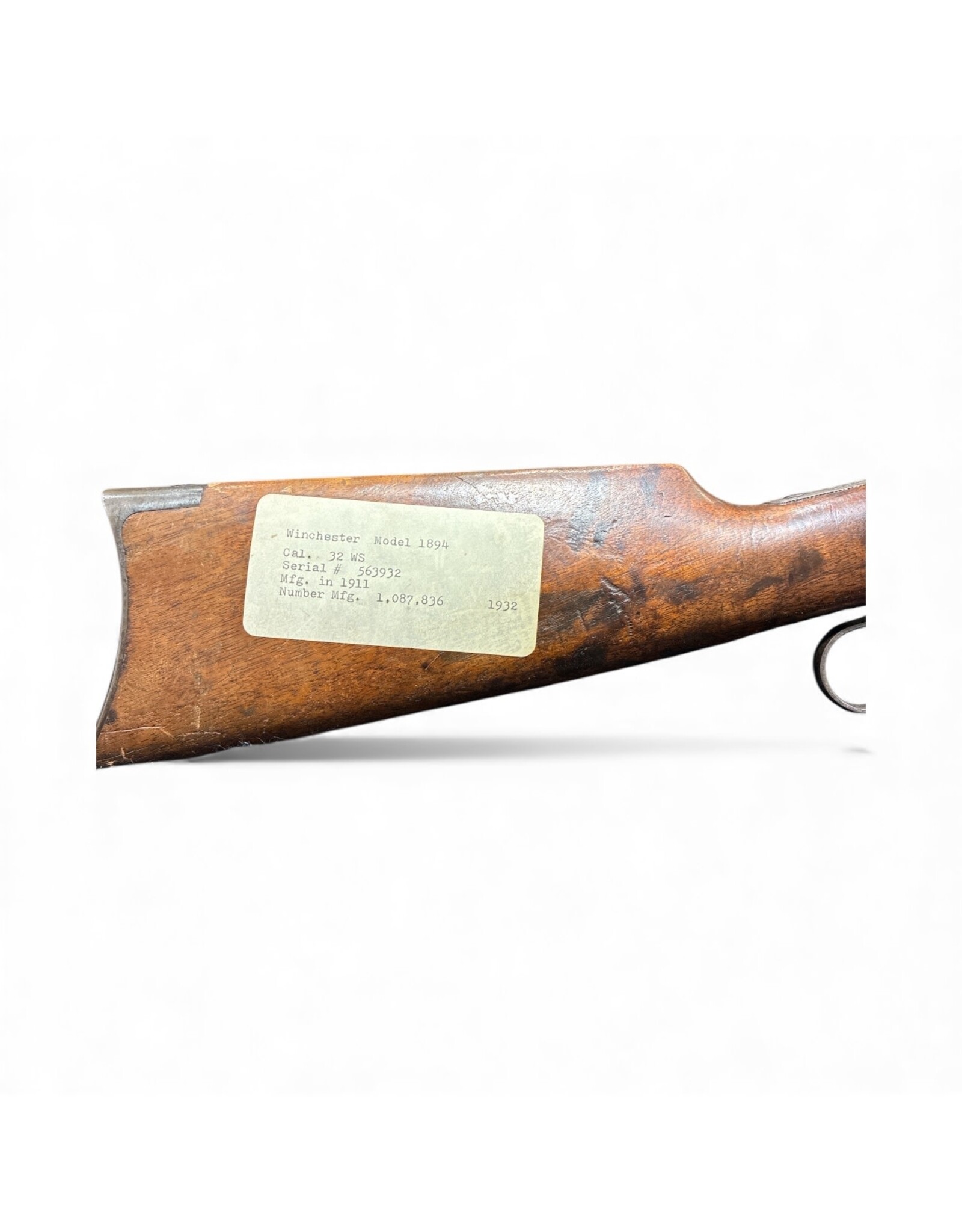 WINCHESTER CONSIGN WIN 94 (PRE 64) 32 W.S WOOD LEVER