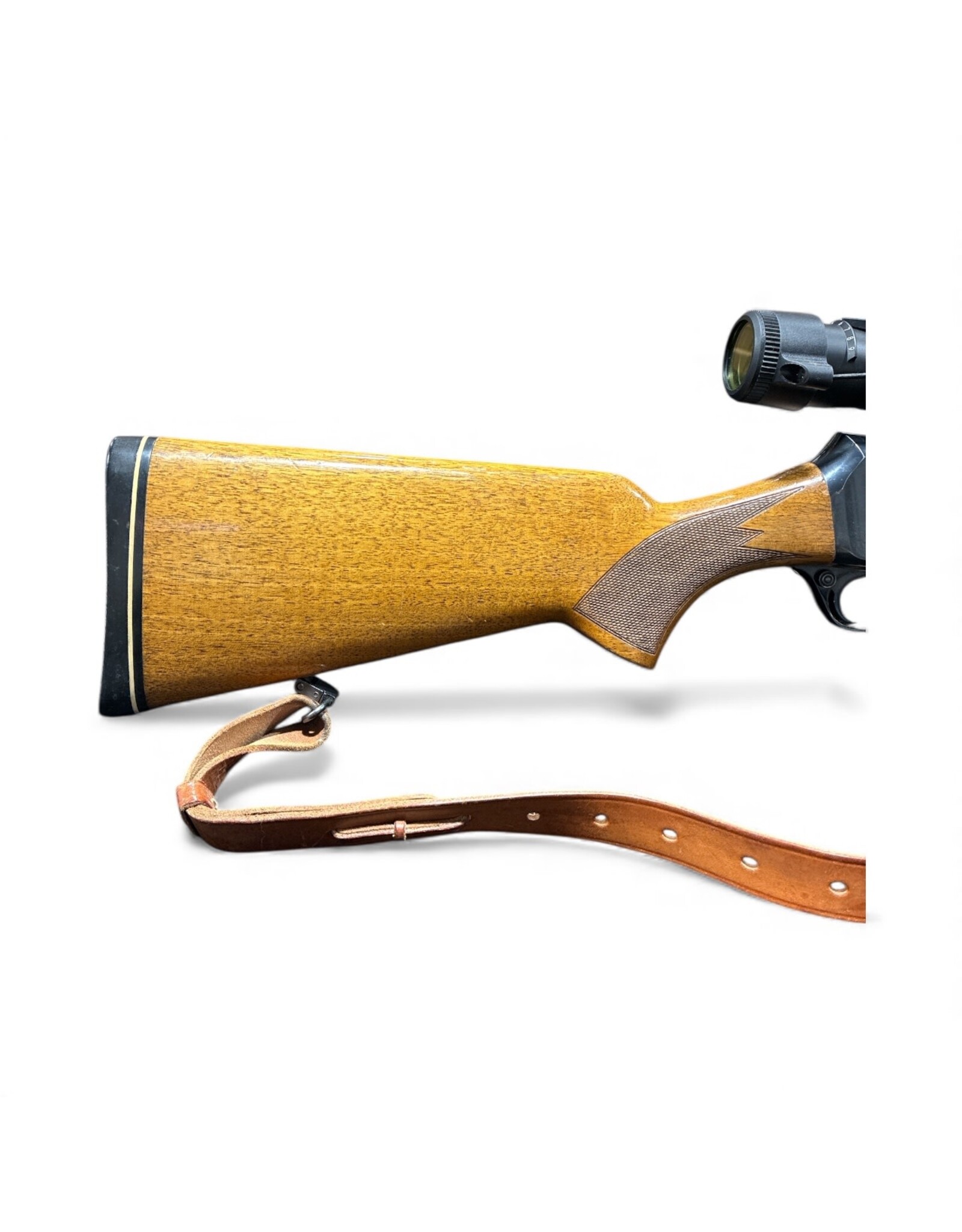 BROWNING CONSIGN BROWN BAR 338 WIN WOOD SEMI AUTO W/ VOR VIPER 3-9X40 SCOPE, LEATHER SLING, 3 BOXES OF AMMO AND 1 BOX OF BRASS