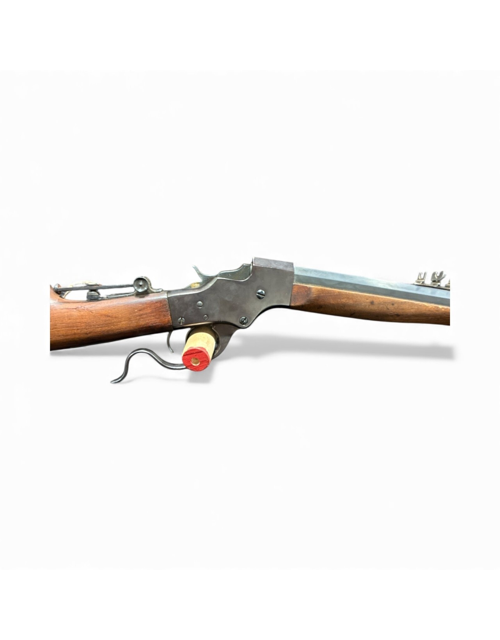 STEVENS CONSIGN STEVEN A&T CO RANGE MODEL 22LR WOOD LEVER DROP ACTION W/ SIGHTS (CRACKED STOCK)