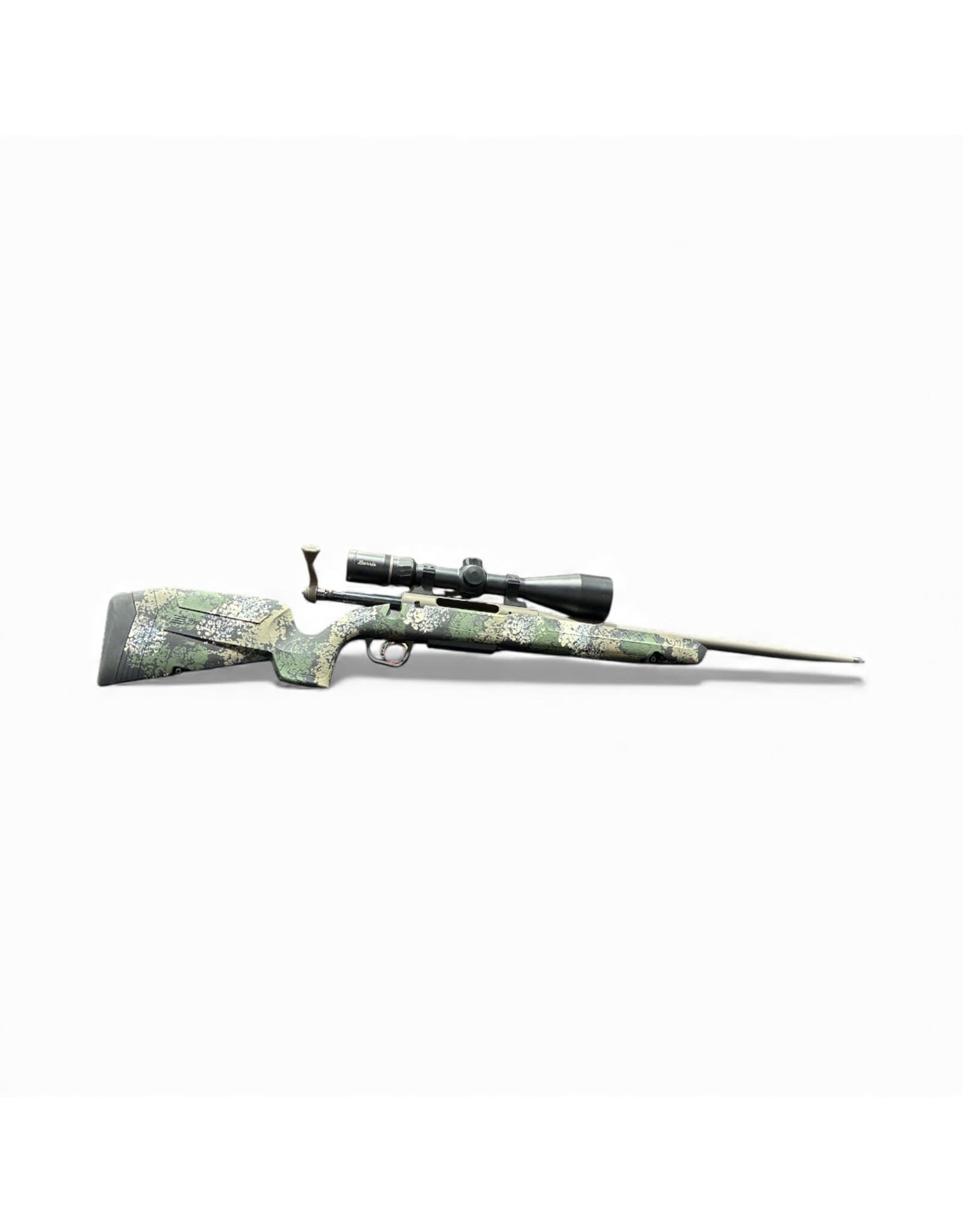 SAVAGE USED SAV AXIS II PRO 30-06SPRG CAMO BOLT ACTION PKG W/ BURRIS FULLFIELD 3-12X56 & RAIL