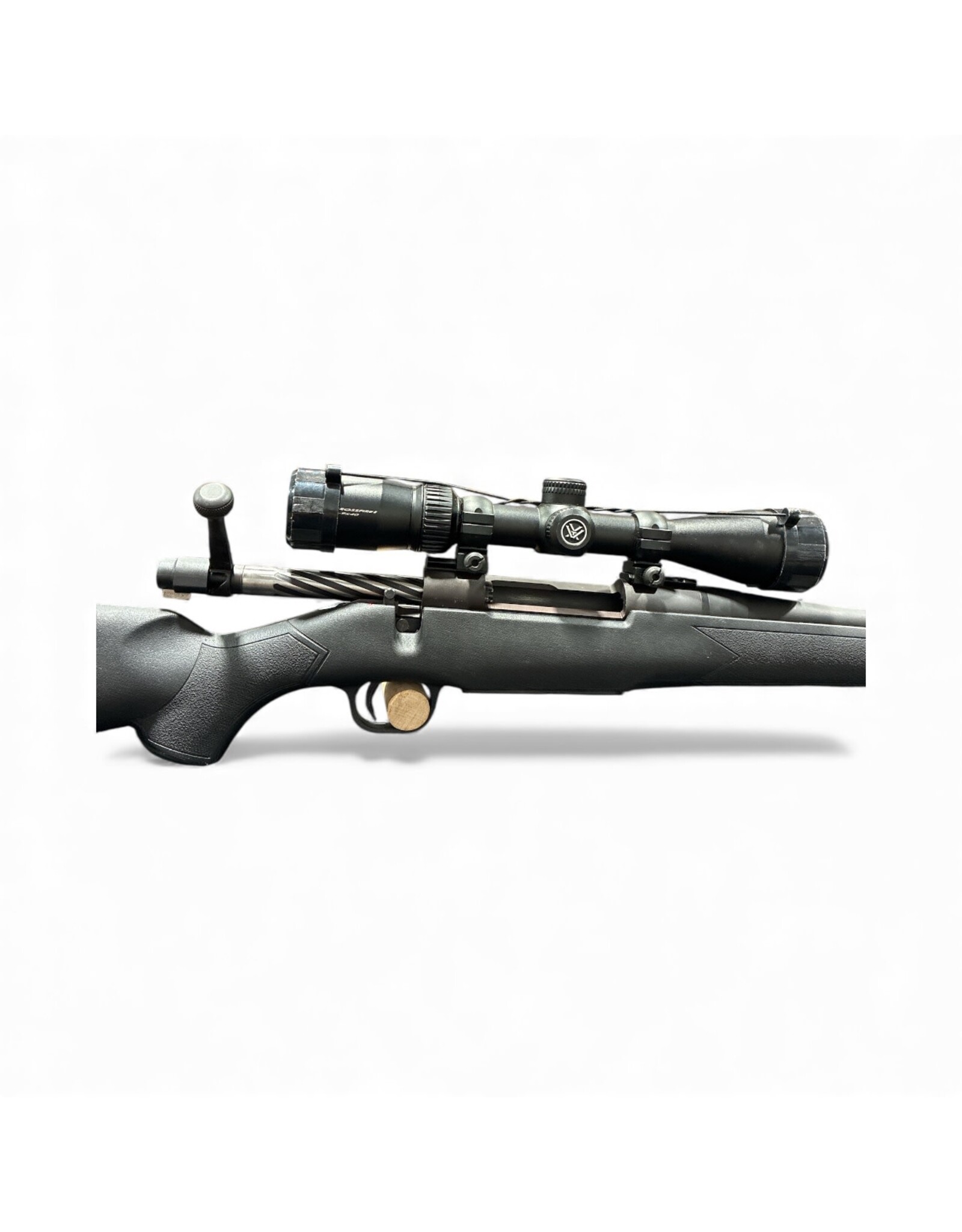 MOSSBERG USED MOSS PATRIOT 30-06 SPRG BLACK SYN. BOLT ACTION PKG W/ VOR CROSS 3-9X40