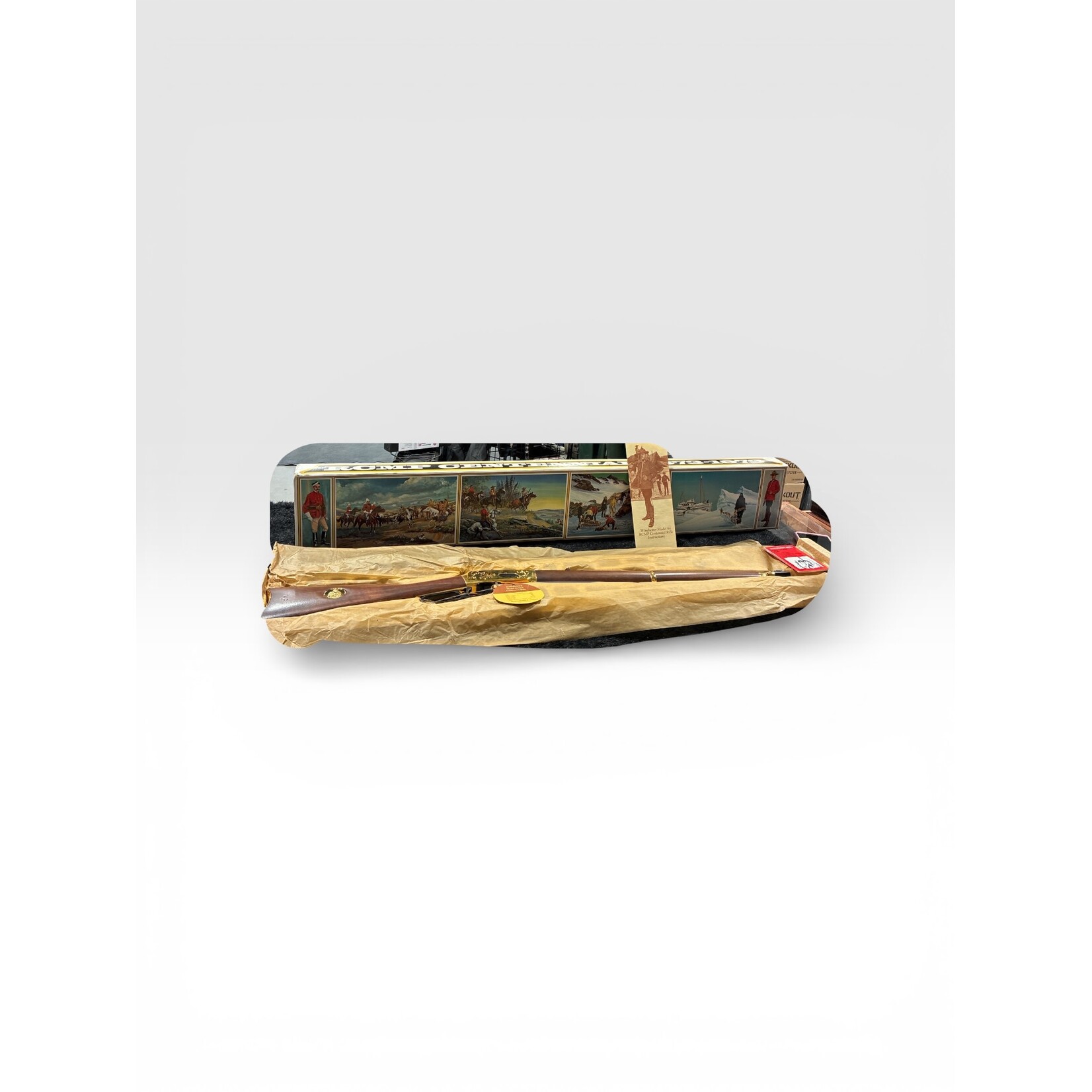 WINCHESTER USED WIN 94 RCMP CENTENNAL 30-30WIN (NEVER FIRED) W/ ORIGINAL BOX