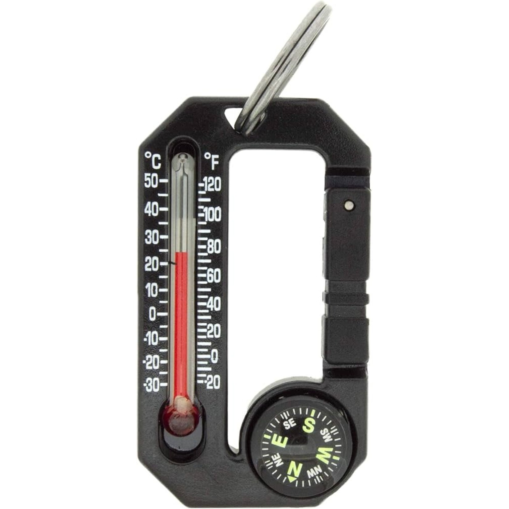 SUN CO. HIKE HITCH 2 CARABINER COMPASS THERMOMETER