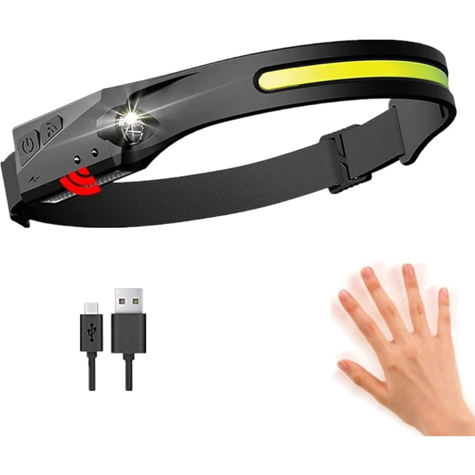 BIT 4 LTD BIT4 INDUCTION HEADLIGHT BAND W/ USB RECHARGE CORD