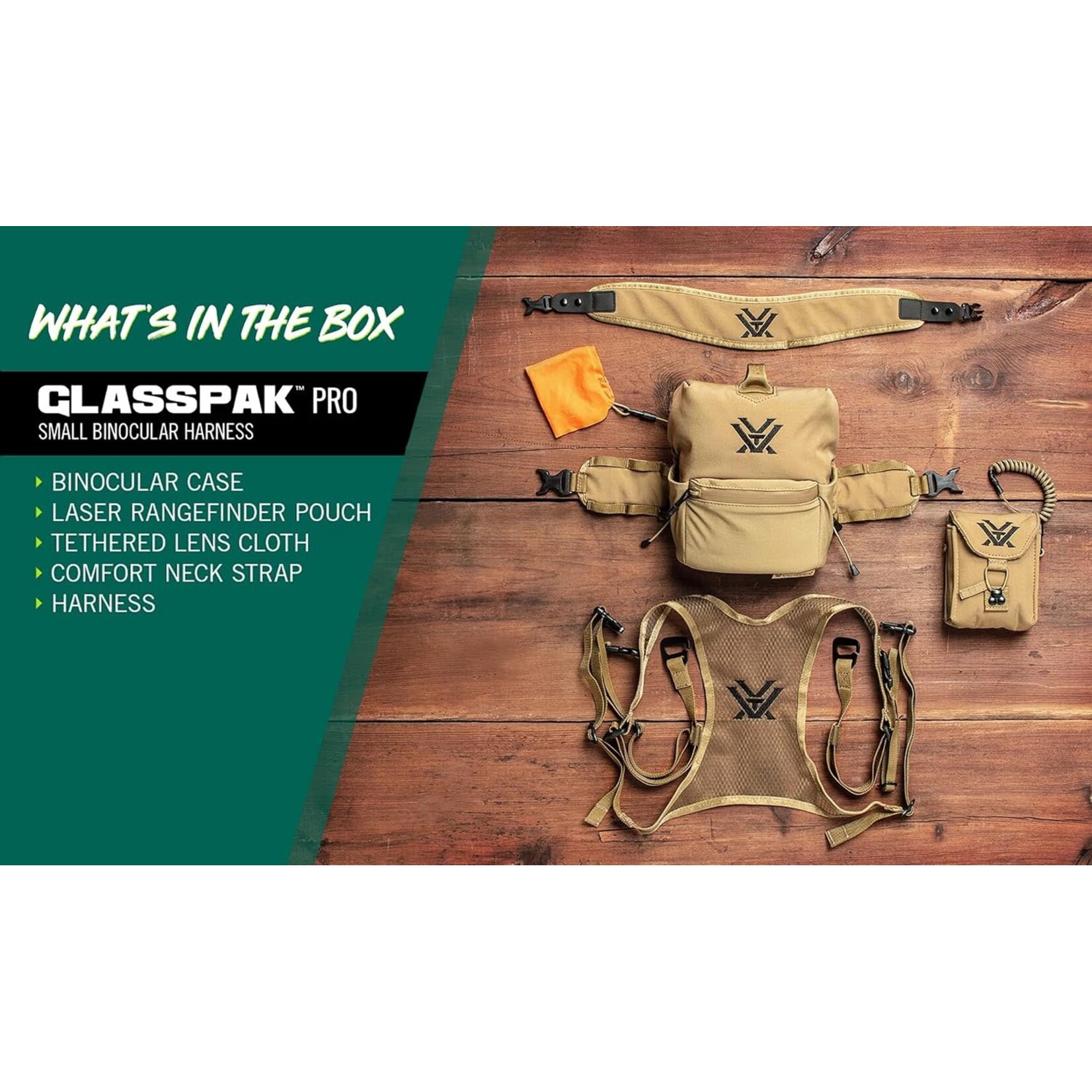 VORTEX VORTEX GLASSPAK PRO BINO HARNESS