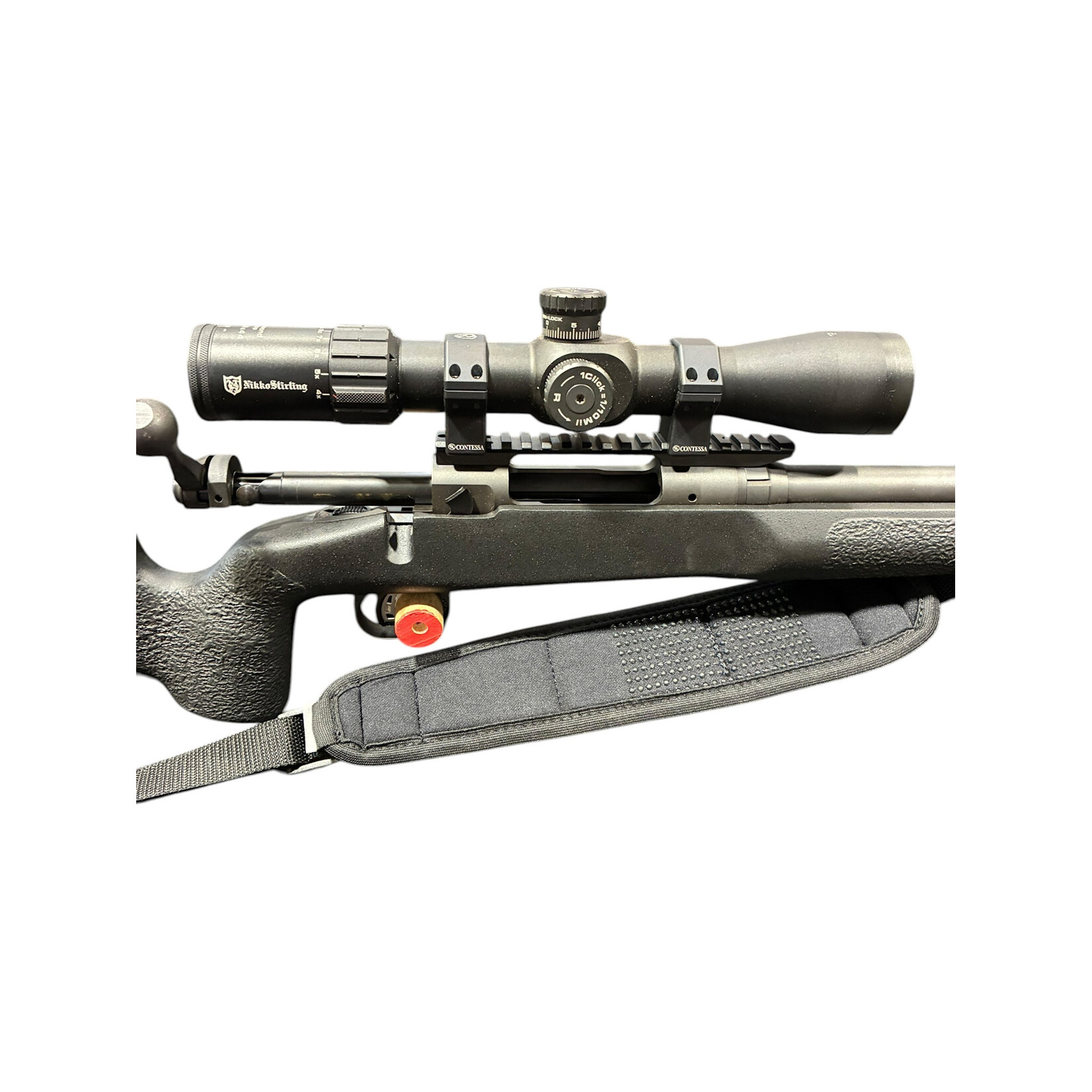 SAVAGE USED SAV 110 TRAIL HUNTER 308WIN BLACK BOLT ACTION PKG W/ NIKKO STERLING 4-16X44