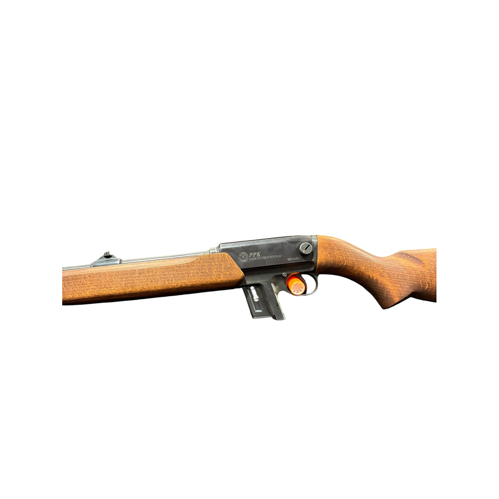 USED CZECH BRUNO KMS622, 22LR, WOOD SEMI AUTO, (NOT SAFE TO FIRE, SOLD AS PARTS GUN, SOLD AS IS)