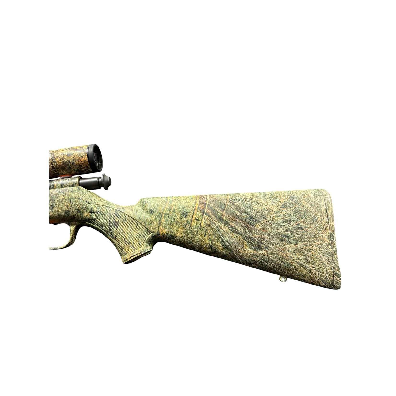 SAVAGE USED SAVAGE MARK II FXP, 22LR, CAMO SYNTHETIC PKG W/ SIMMONS 3-9X40 CAMO SCOPE