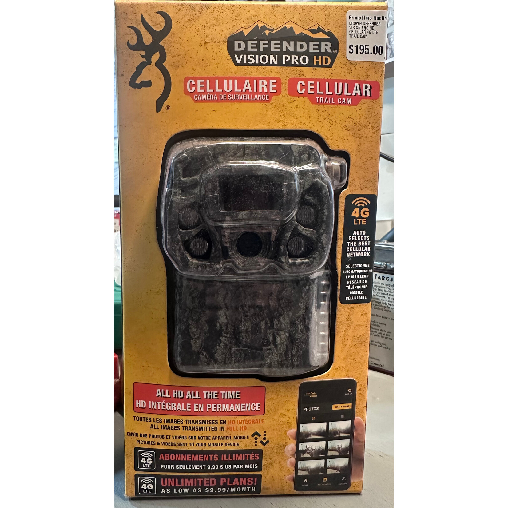 BROWNING BROWN DEFENDER VISION PRO HD CELLULAR 4G LTE TRAIL CAM