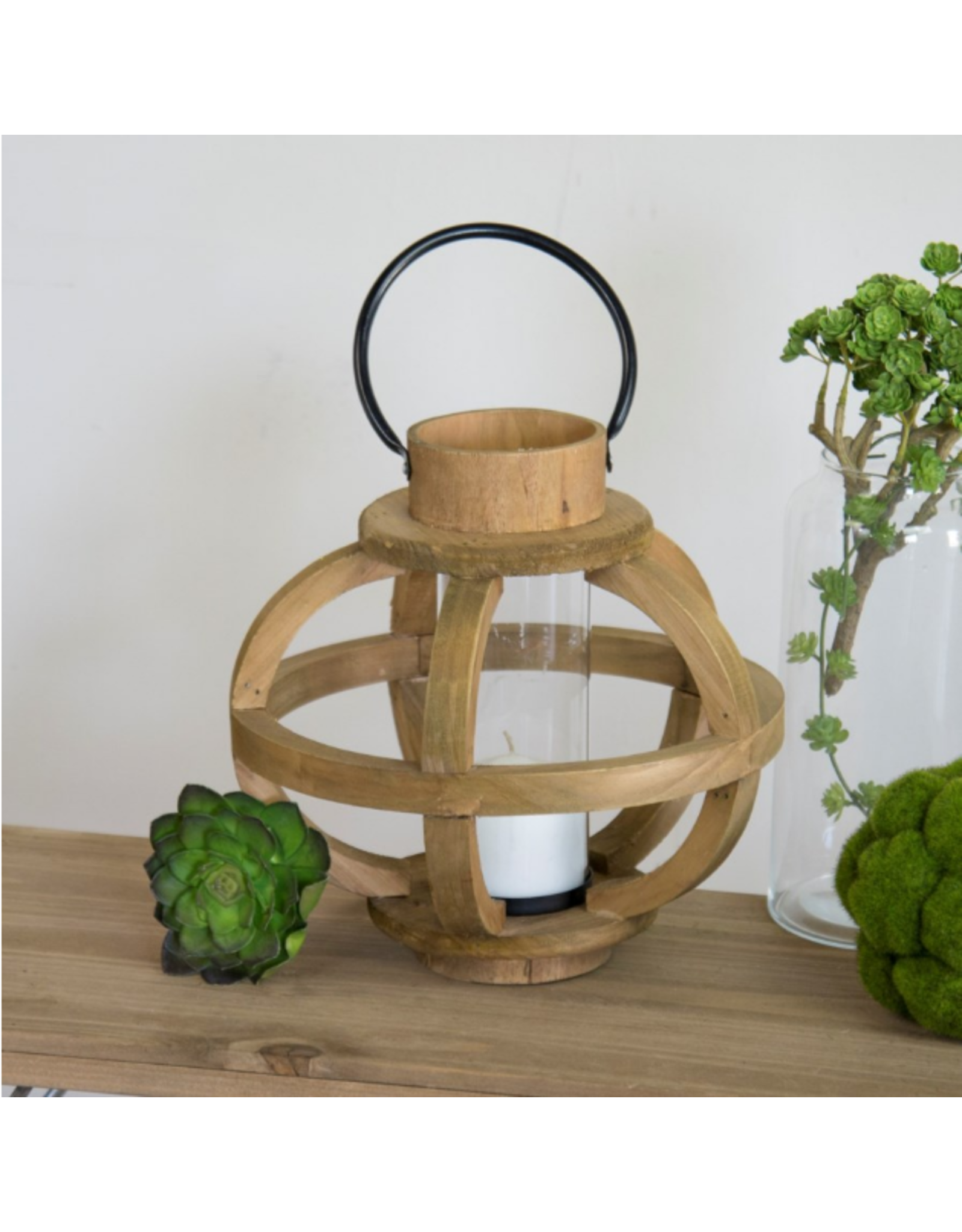 Wood Candle Holder Sm Mt2869 Meraki Gift Boutique