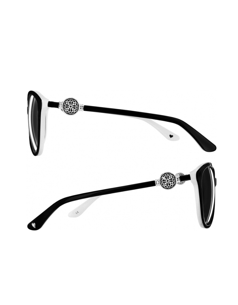 BRIGHTON Ferrara BlackWhite Sunglasses