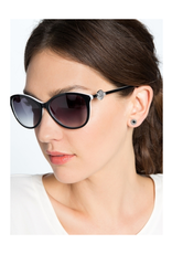 BRIGHTON Ferrara BlackWhite Sunglasses