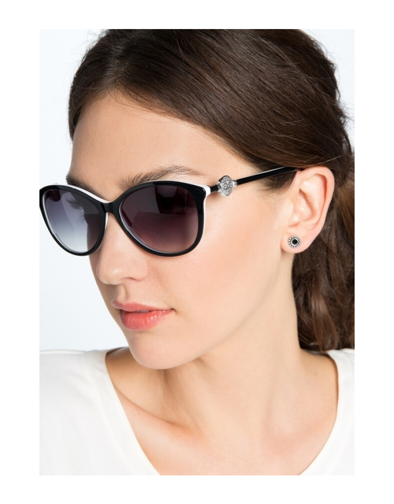 BRIGHTON Ferrara BlackWhite Sunglasses