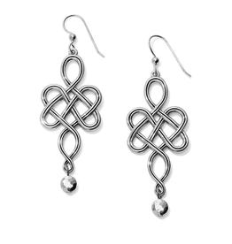 BRIGHTON Interlok Endless Knot French Wire Earrings