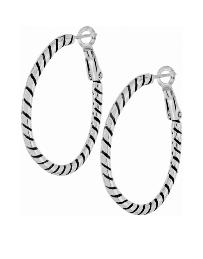 BRIGHTON Twist Oval Hoop Earrings