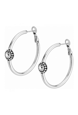 BRIGHTON Twinkle Medium Post Hoop Earrings