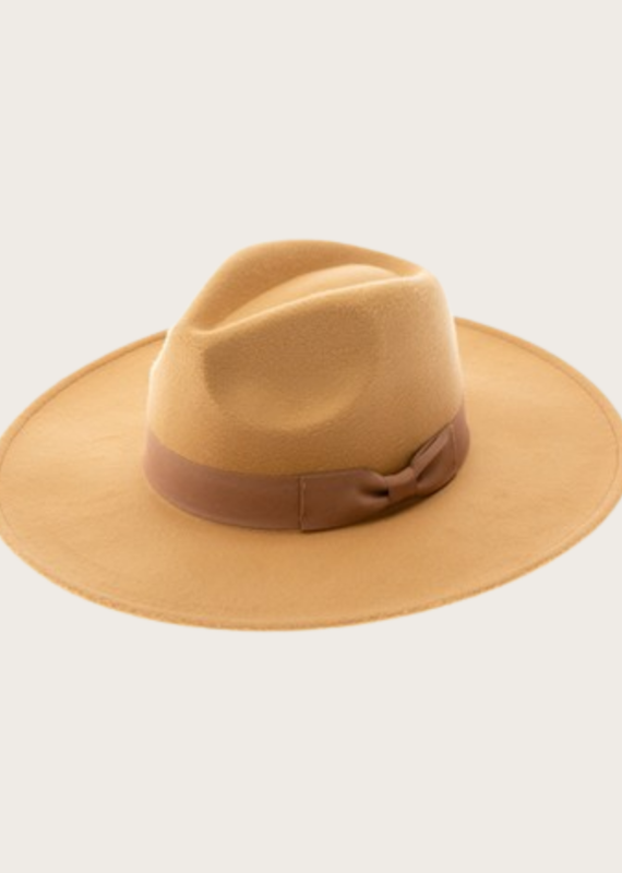 QUEENS Camel Panama Hat