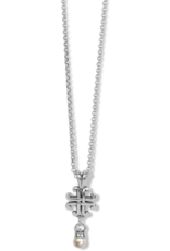 BRIGHTON Taos Pearl Cross Mini Necklace