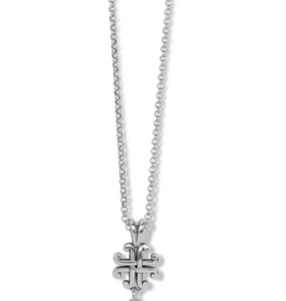 BRIGHTON Taos Pearl Cross Mini Necklace