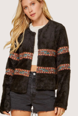 ANDREE BY UNIT Black Embroidered Jacket