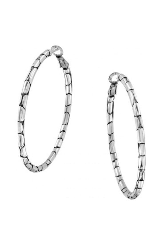 BRIGHTON Pebble Large Hoop Earrings