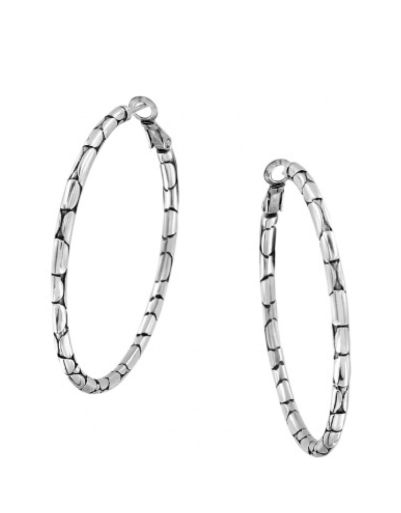 BRIGHTON Pebble Large Hoop Earrings