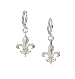 FRENCH KANDE Micro Fleur Silver Earrings