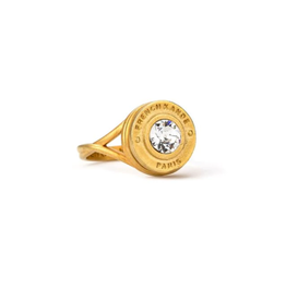 FRENCH KANDE Euro Crystal Annecy Gold Ring