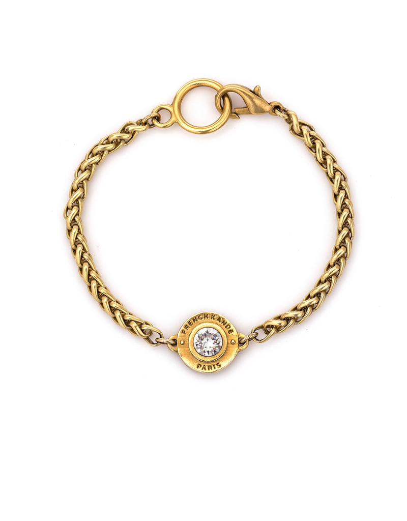 FRENCH KANDE Euro Crystal Annecy Cheval Bracelet Gold