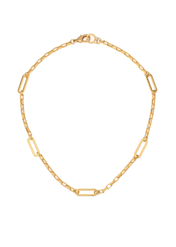 FRENCH KANDE Loire Choker with Versailles Loop Gold